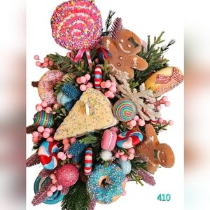 Candyland Christmas centerpiece